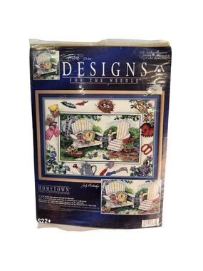 Hometown Counted Cross Stitch Kit 11" X 16" By Designs For The Needle Includes N